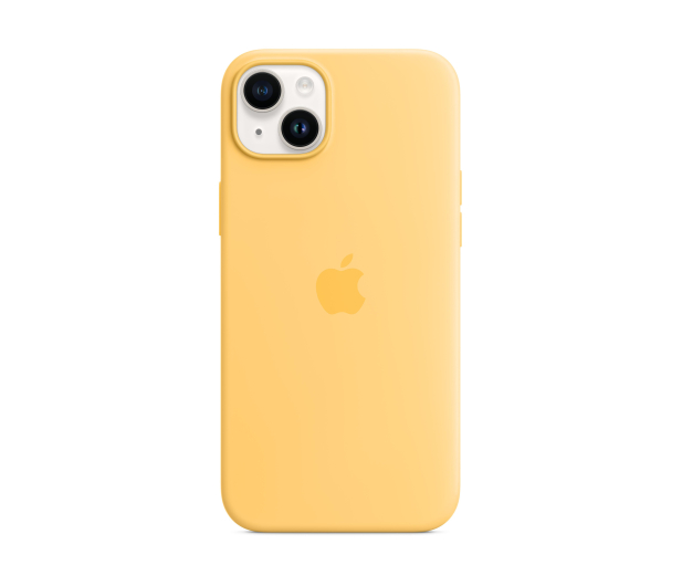 Apple Silikonowe etui z MagSafe iPhone 14 Plus zółte - 1071002 - zdjęcie